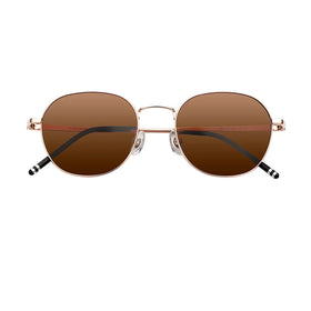 Trendy Classic Round Luxury Designer Men Metal Sunglasses Fashion Eyewear Frames