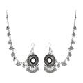 Wholesale Ethnic Water Drop Silver Color Beads Tassel Wedding Earrings for Women Set Rhinestone Retro Jewelry Supplies