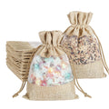 Linen Jewelry Pouches with Drawstring-Customizable Gift Bags for Wedding Birthday Party Jewelry Packaging (Logo Print Available)