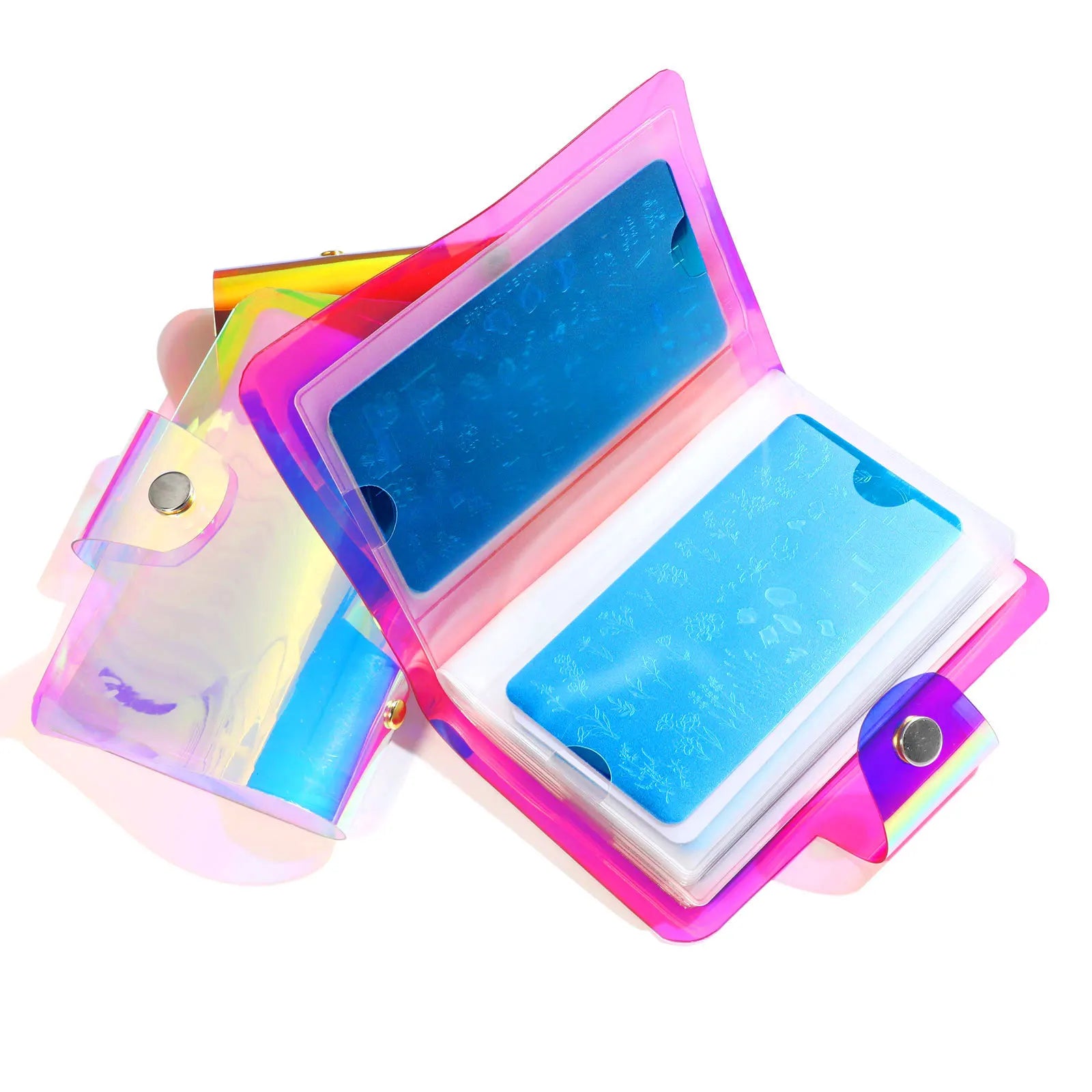 TSZS New Design Professional 20 Slots Rectangle 7x13 Album Pvc Sheet Wholesale 3 Aurora Color Nail Stamping Album