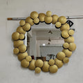 100CM Large Retro Metal Luxury Wall Mirror Creative Iron Glass Design Home Decoration Hot Sale Selling Bathroom Dropshipping DDP