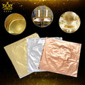 Jinzi High Quality Imitation Gold Leaf Sheets Manufacturer 14*14 16*16 Cm Copper Leaf Sheets for Art Craft