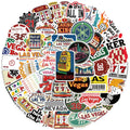 50PCS USA City Travel Nevada Funny Poker Game Las Vegas Sticker