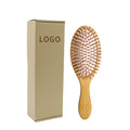 BOOMHME Wooden Hairbrush square Oval Paddle Brush Bamboo Bristles Hair Comb Women Men Massage Scalp Bamboo Hair Brush