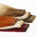 Wholesale 22 Inch 50g Invisible Weft Human Hair Extensions Human Hair Weft Seamless Straight Brown Genius Weft Hair Extensions