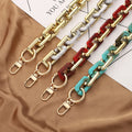 Retro One-shouldered Oblique Straddle Bag Chain Features Shoulder Strap Plastic Resin Chain Bag Strap Acrylic Chain