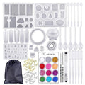 Hot Sale 83-Piece Crystal Epoxy Resin Starter Kit DIY Jewelry Silicone Mold Art Cake Tools for Resin Craft