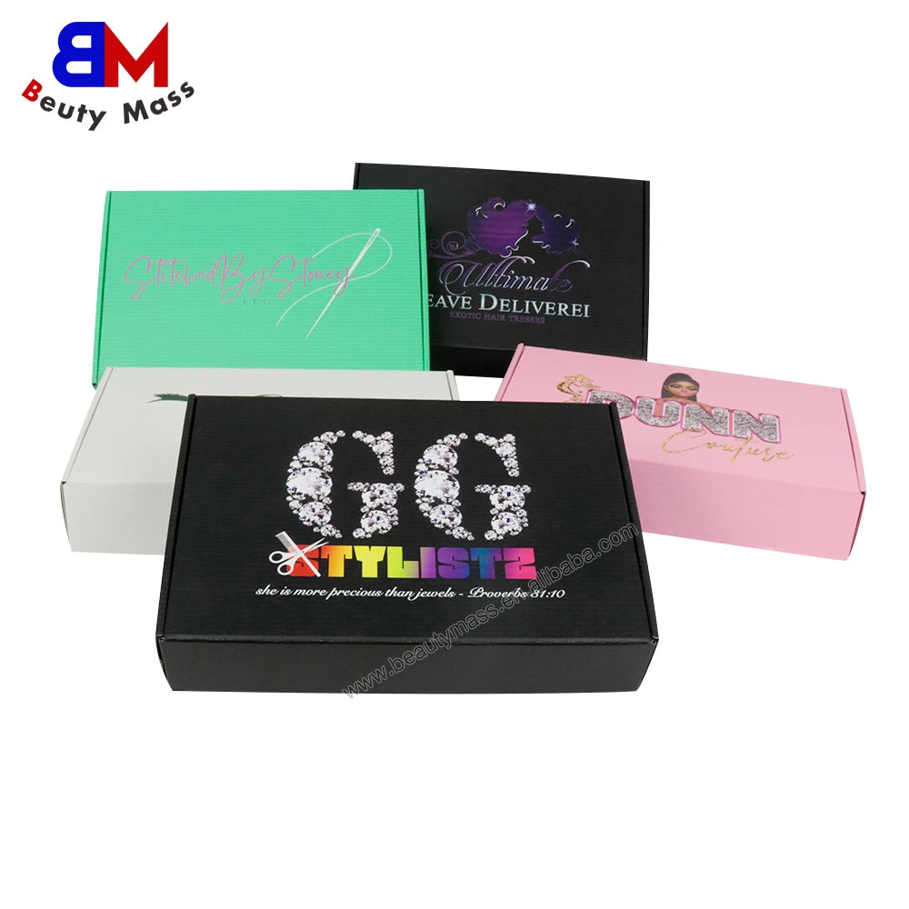 Custom Logo Paper Box Printing Corrugated Customised Shopping Boxes With Printing