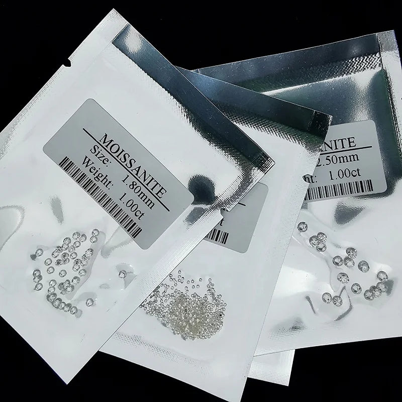 Top Quality White DEF Color VVS Purity Small 1mm to 2.9mm Melee Loose Moissanite Stones Price Per Carat