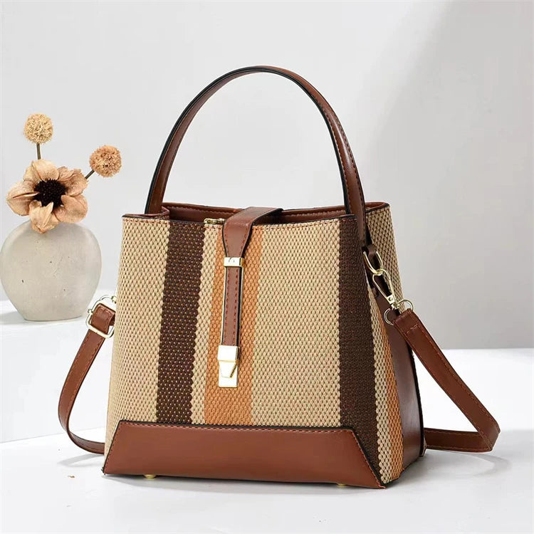 2026 Hot Sell Cheap Original Trending Popular Black Handbag Lady Bucket Bag Pu Leather