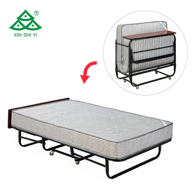 High Quality Minimalist Extendable Bed with Mattress Space-Saving & Removable Design for Hotel and Hospital Use