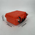 DPC028 Orange Hard Plastic IP67 Waterproof Instrument Equipment Protection Carrying Tool Case with Custom Foam