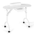 Hot Selling Portable Folding Metal Modern Manicure Table for Living Room Nail Salon Beauty Technician Desk