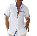 XS-5XL New Summer Casual Print Shirt Men's Hawaiian Holiday Beach Short Sleeve Shirt