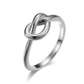 OAHLAN Unisex Bands High Polished Concentric Knot Design Couple Jewelry Stainless Steel Ring for Women Men Wedding Fit Size 4-11