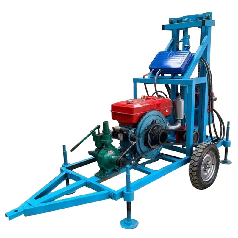 22HP Diesel Wells Drilling Machine Hydraulic Water Borehole Drilling Machine
