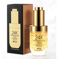 Luxury 24K Gold Face Serum Anti-Aging Firming and Whitening with Aloe Vera Essential Oil Moisturizing for Body Skin Care