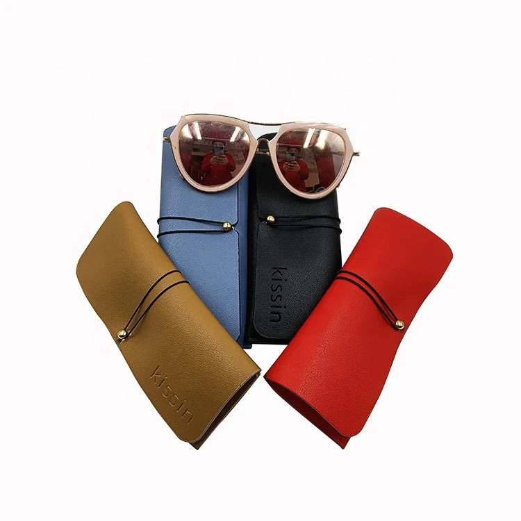 Xinhe Shengfu Custom Logo PU Leather Sunglasses Cases Fashion Brown Glasses Case Eyewear Boxes Packing Bags