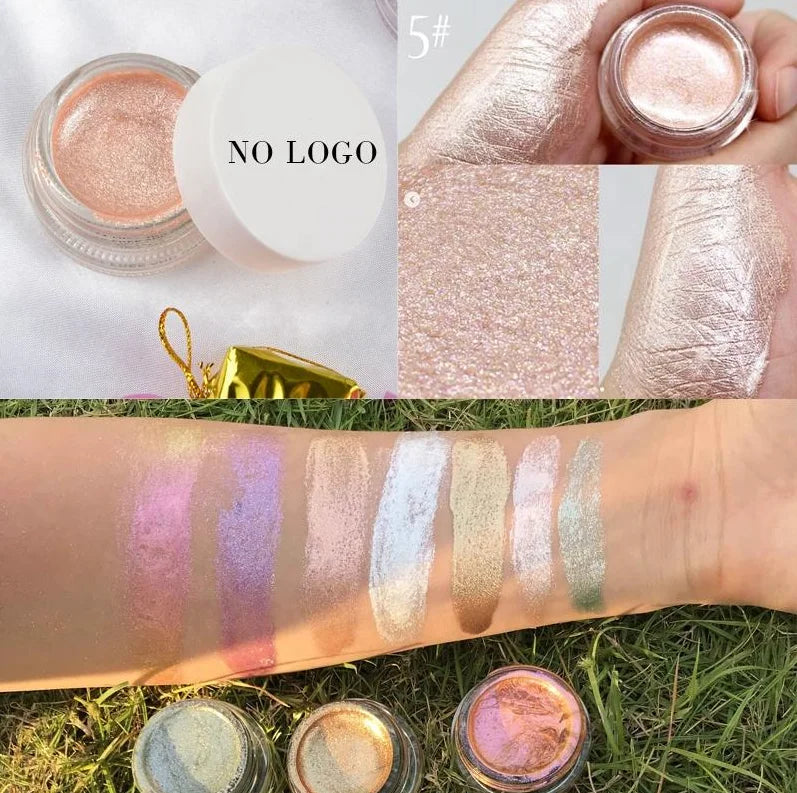 Vegan Waterproof Private Label Long Lasting Glow Liquid Bronze Face Makeup Jelly Cream Highlighter Makeup