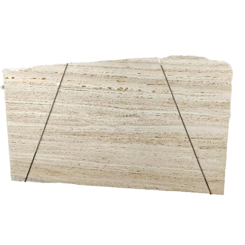 Unfilled Unpolished Super White Travertine Marble Slabs for Wall Cladding