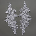 High-End Handmade Embroidery French Tulle Lace Fabric 100% Polyester Elegant DIY Home Furnishing Wedding Decorations Shoes
