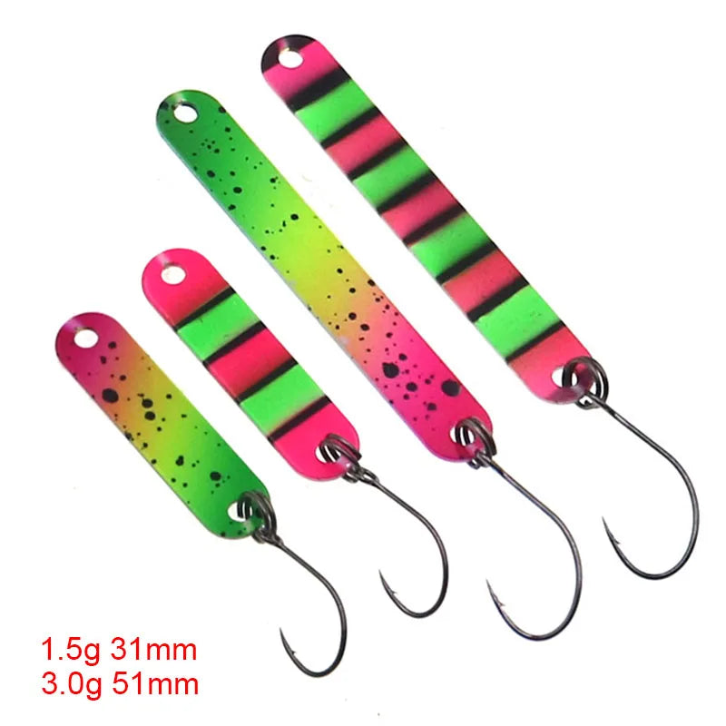 HISTOLURE 3g 1.5g Single Hook Hard Bait Lures Perch Chub Salmon Trout Stick Metal Spoon Fishing Lure