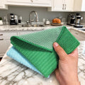 DAHUI Superfine Fiber Thickened Yarn Dishcloth Double-sided Mesh Towel Lazy  Kitchen Dishtowel