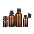 Wholesale CAPOT Brand 10ml 30ml 50ml Amber Essential Oil Glass Cylinder Bottles with Screw Cap Screen Printed Jiangsu Origin