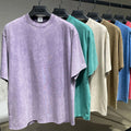 Distressed Luxury Men 100% Cotton T Shirt High Quality Blank Vintage Logo Custom Faded Oversized Stone Washed T Shirt