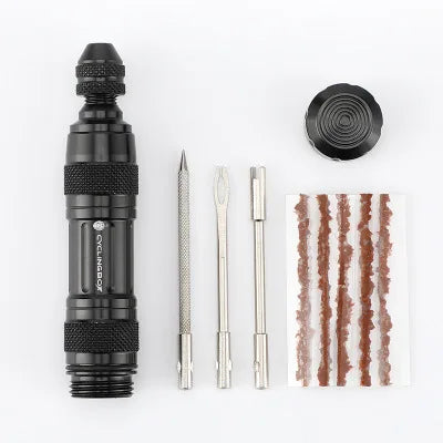 IRONDONKEY Cycling Vacuum Tire Repair Tubeless Emergency Repair Tool Universal Puncture Bicycle Flat Emergency Repair Tool