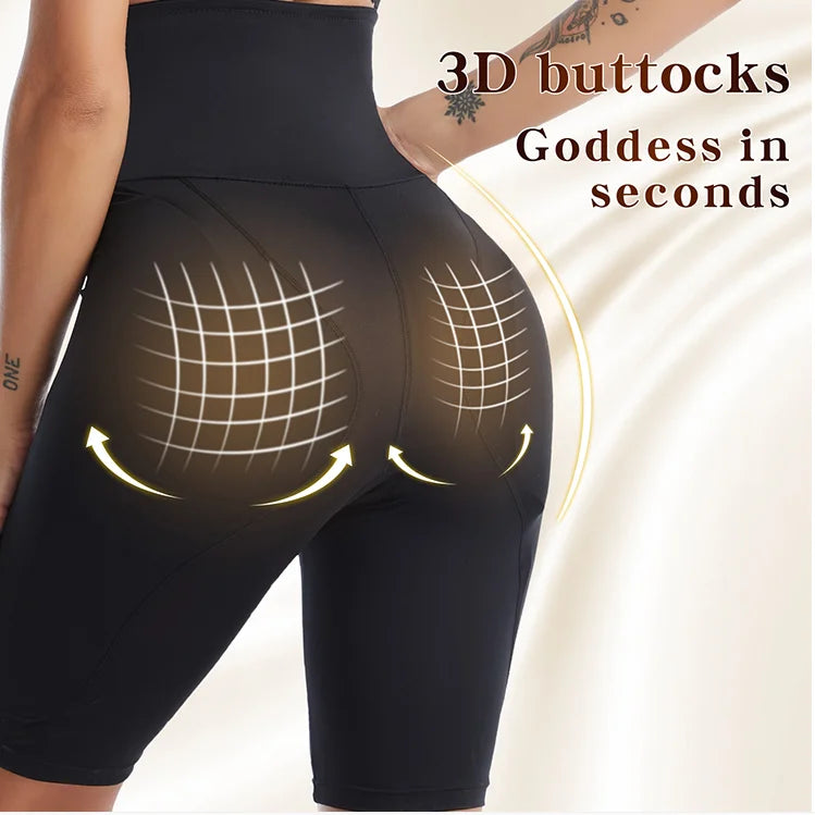 Women Butt Lifter Underwear Body Shaping Belly Tightening Pants With Sponge Pad Fake Buttocks