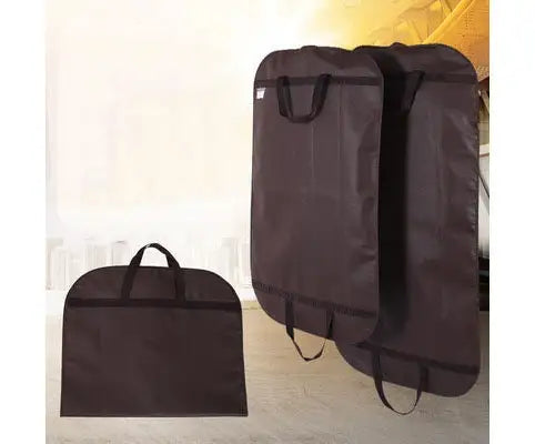 Custom Logo Non-Woven Wardrobe Organizer Suit Dress Clothes Packaging Dust Cover Carrier Storage Bags for Hanging Clothes