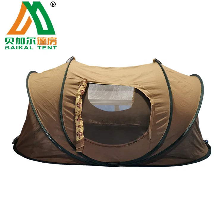 Automatic Pop up Cotton Canvas Camping Tents