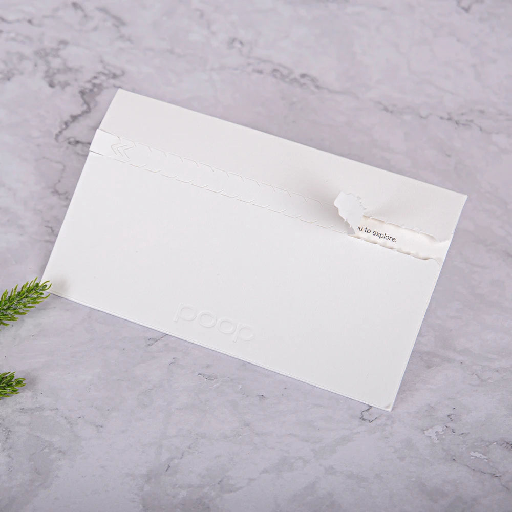Postal Mailer Shipping Envelope Custom Zipper Tear Line Business Credit Card Birthday Event Party Gift Card  Packaging Envelopes