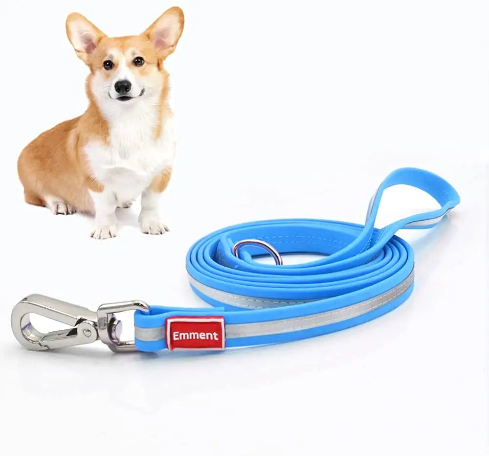 Waterproof PVC Dual Pet Leash Wholesale Adjustable Nylon Reflective Rivet Decoration Lighted for Two Dogs Durable Plastic