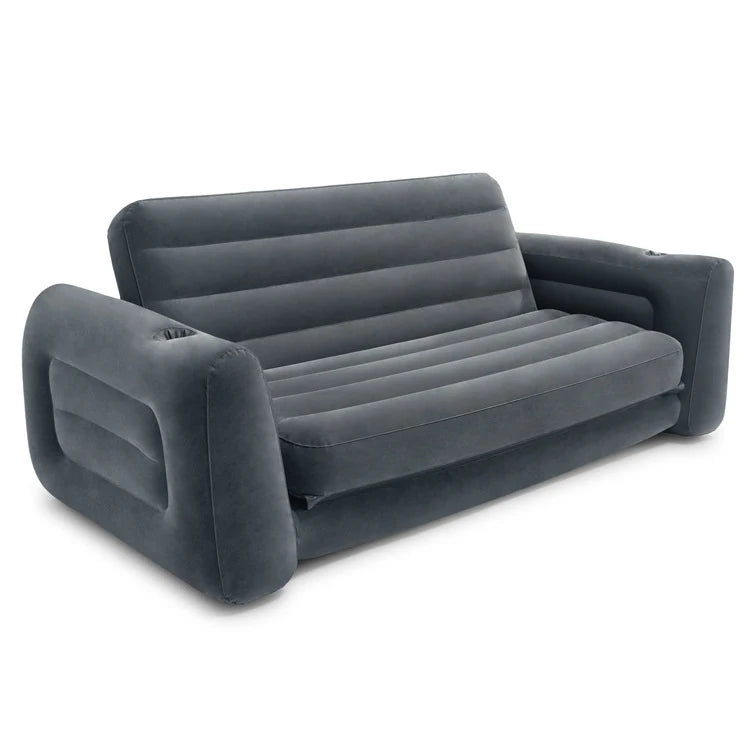 Factory Outdoor Square Double Inflatable Folding Sofa Folding Sleeping Bag Air Sofa Bed Couch Chair Lounger Inflatable Lazy Sofa