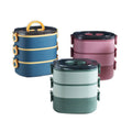 Stainless Steel Insulated Stackable Bento Box Leakproof Metal Food Container for School Office Adults Kids Heatable Lunch Box