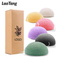 Wholesale Private Label Natural Baby Bath Facial Bamboo Charcoal Konjac Sponge