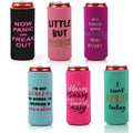 Unique Skinny Neoprene 330ml 12oz Heat Transfer Beverage Can Koozy Maker Wedding Slim Can Cooler Insulated Can Cooler
