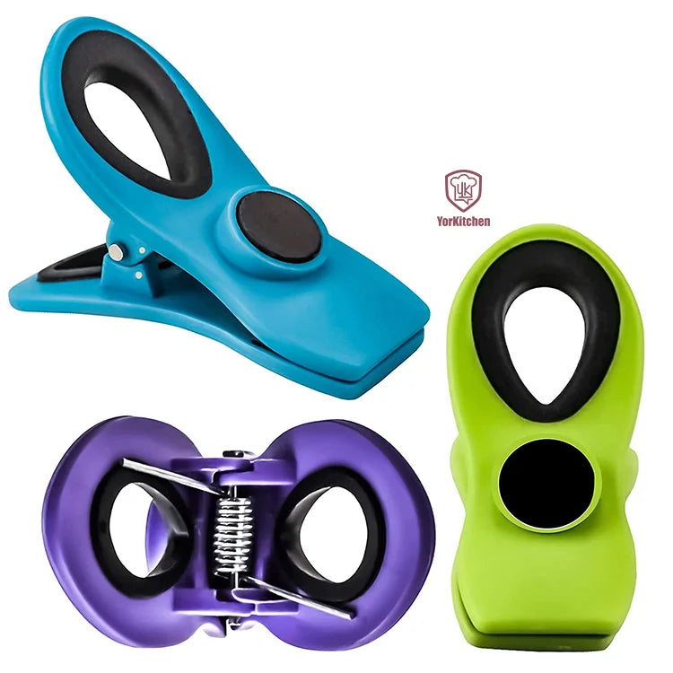Chip Bag Rubber Clips Food Clips Magnetic Refrigerator Sealing Clips