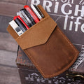 Multi-Purpose Durable Pencil Pouch Organizer Portable Belt Loop Genuine Leather Custom Pen Pocket Protector for Shirt Lab Coat