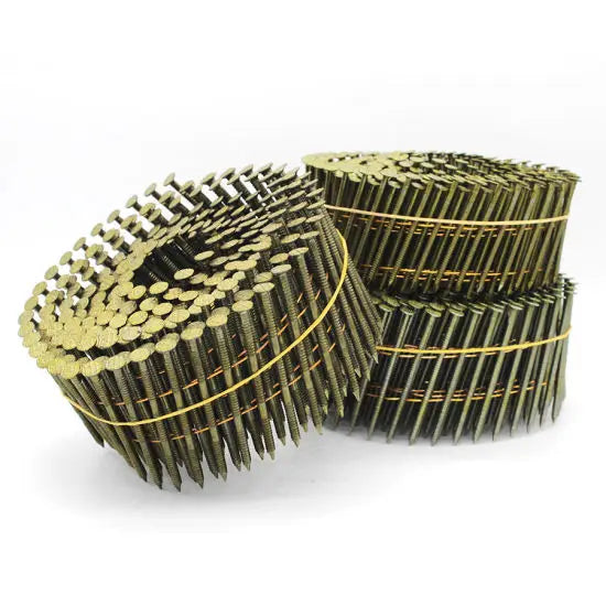 15 Degree Ring Shank Coil Nails for Wood Pallet