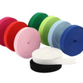 Factory Sale High Quality 100% Polyester Colorful 15mm 20mm 25mm Woven Elastic Webbing Elastic Band for Clothing Shoes Home