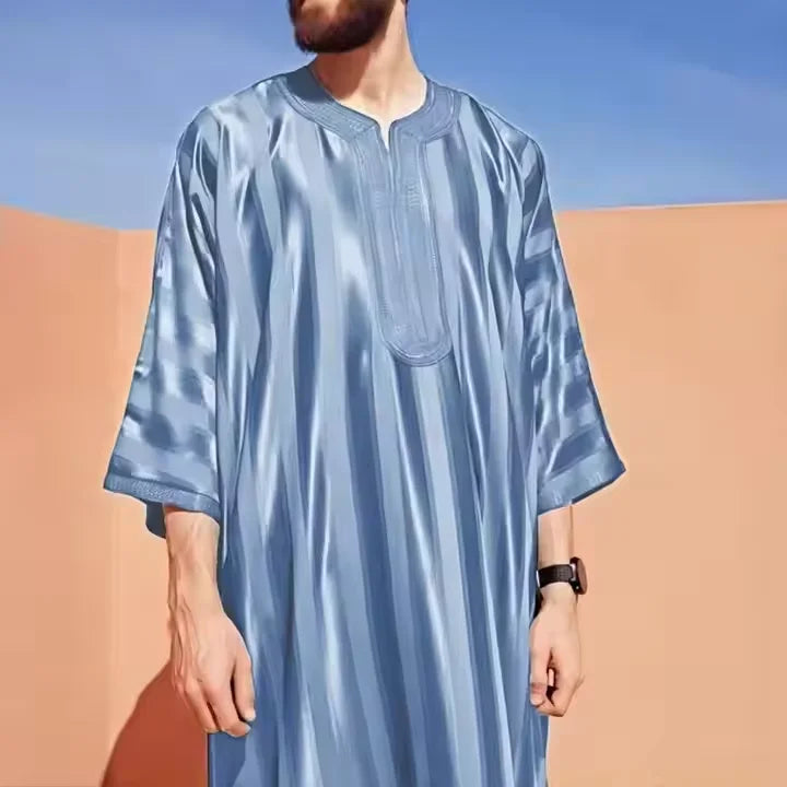 Jubba Designs Muslim Clothing Islamic Factory Dubai Robe Arabia Jubbah Thobe Saoudi for Men Thobe for Wholesale