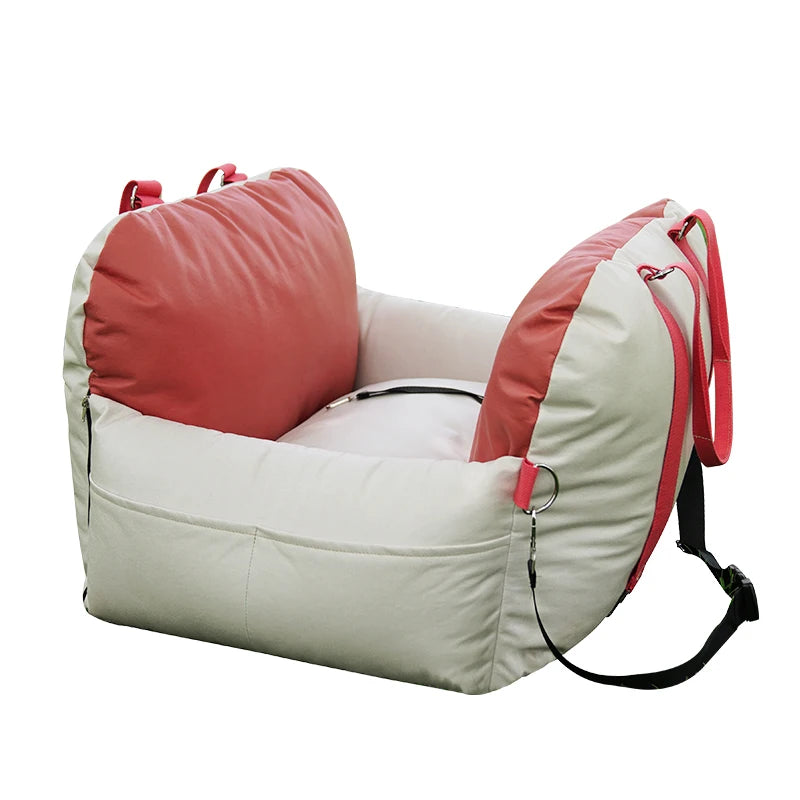 Dog Car Seat with Waterproof and with Safe Belt and Dog Leash Travel Dog Bed 2023 Hot Sale Luxury with Customized Logo Solid