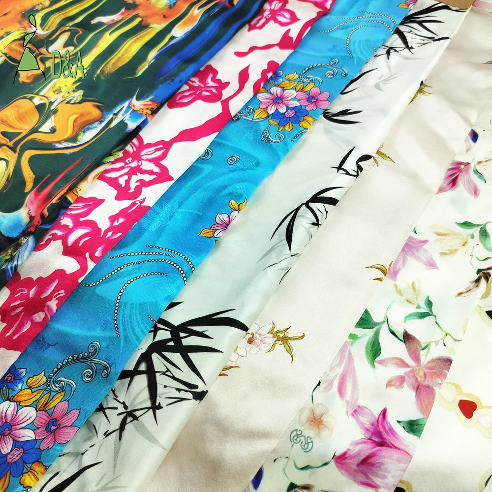 Dianan Free Sample 100%Printed Silk Fabric Pure Mulberry Silk Fabric for Garment