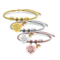 Ywganggu Best-Selling Fashion Stainless Steel Snake Bone Bracelet With Rainbow Pendant Hot-Jewelry Bangle for Teachers