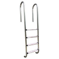 304 Stainless Steel Pool Ladder for Ground Swimming Pool 3 Easy Install Steps CE Approval Silver Carton Box Pool Tool Accessory