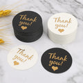 4.5cm Round Paper Tags Black White Thank You Print Hang Tag Bags Garment Shoes Accessories Bread Cookie Package Supplies