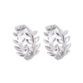 925 Sterling Silver Leaves Earring Simple Wholesale Earings for Women 2021 Korean